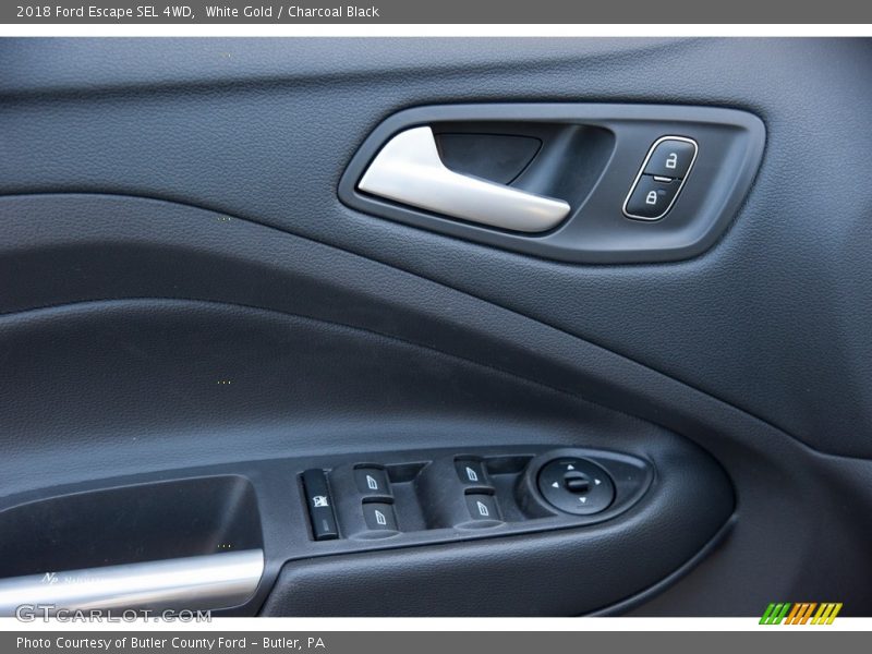 White Gold / Charcoal Black 2018 Ford Escape SEL 4WD