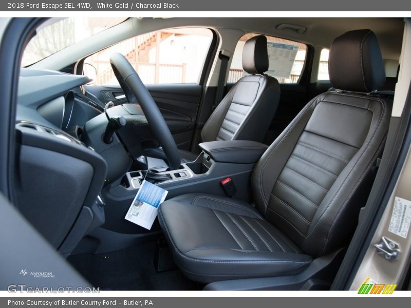White Gold / Charcoal Black 2018 Ford Escape SEL 4WD
