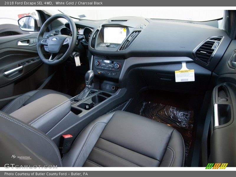 White Gold / Charcoal Black 2018 Ford Escape SEL 4WD