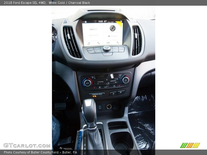 White Gold / Charcoal Black 2018 Ford Escape SEL 4WD