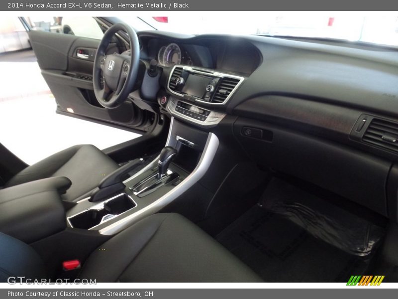 Hematite Metallic / Black 2014 Honda Accord EX-L V6 Sedan