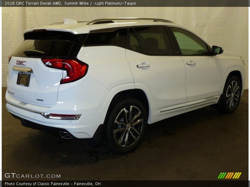 Summit White / ­Light Platinum/­Taupe 2018 GMC Terrain Denali AWD