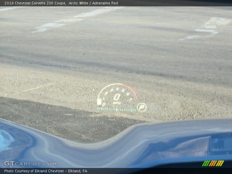 Arctic White / Adrenaline Red 2019 Chevrolet Corvette Z06 Coupe