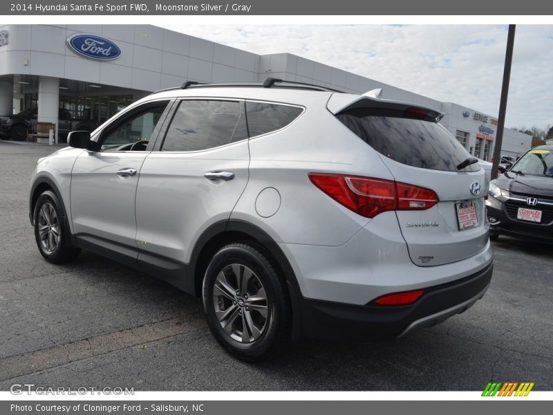 Moonstone Silver / Gray 2014 Hyundai Santa Fe Sport FWD