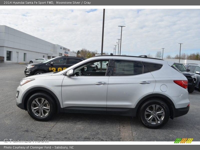 Moonstone Silver / Gray 2014 Hyundai Santa Fe Sport FWD