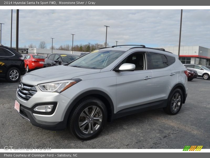Moonstone Silver / Gray 2014 Hyundai Santa Fe Sport FWD