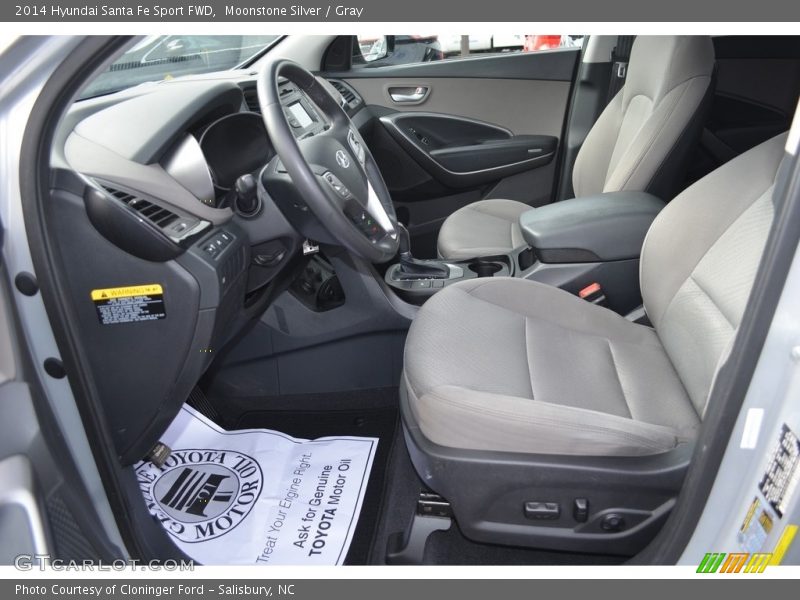 Moonstone Silver / Gray 2014 Hyundai Santa Fe Sport FWD