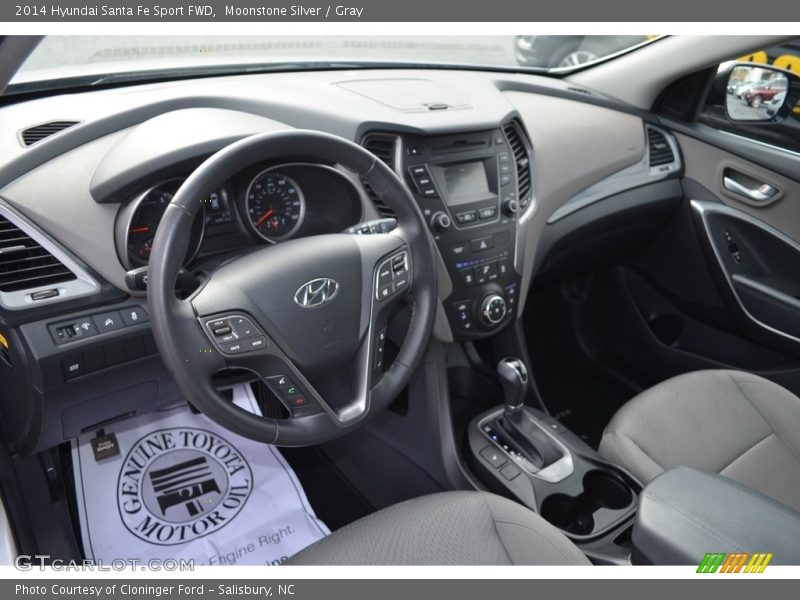 Moonstone Silver / Gray 2014 Hyundai Santa Fe Sport FWD