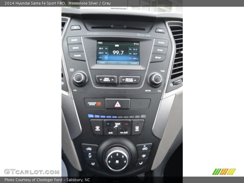 Moonstone Silver / Gray 2014 Hyundai Santa Fe Sport FWD