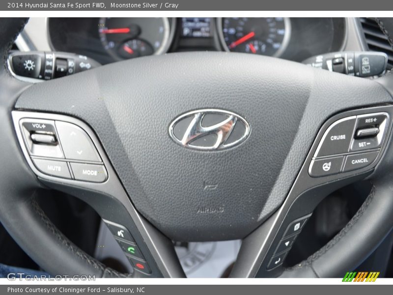 Moonstone Silver / Gray 2014 Hyundai Santa Fe Sport FWD