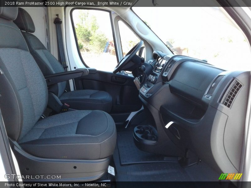 Bright White / Gray 2018 Ram ProMaster 2500 High Roof Cargo Van