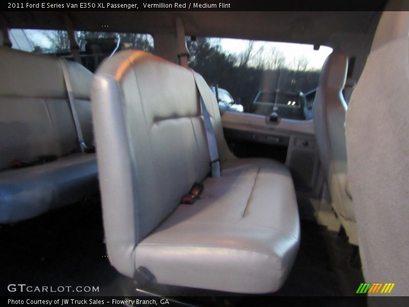 Vermillion Red / Medium Flint 2011 Ford E Series Van E350 XL Passenger