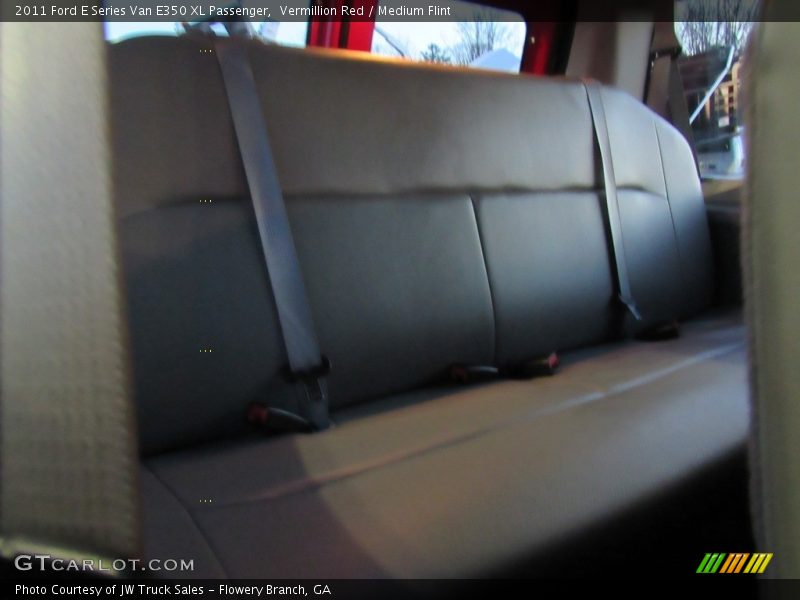 Vermillion Red / Medium Flint 2011 Ford E Series Van E350 XL Passenger