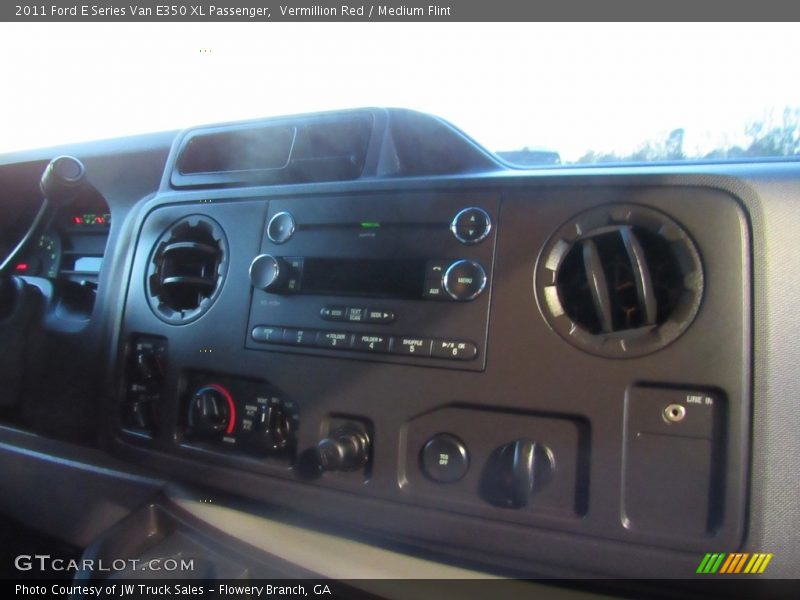 Vermillion Red / Medium Flint 2011 Ford E Series Van E350 XL Passenger