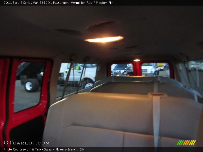 Vermillion Red / Medium Flint 2011 Ford E Series Van E350 XL Passenger