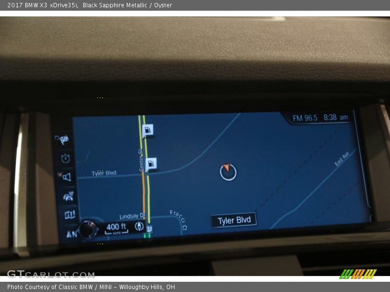 Black Sapphire Metallic / Oyster 2017 BMW X3 xDrive35i