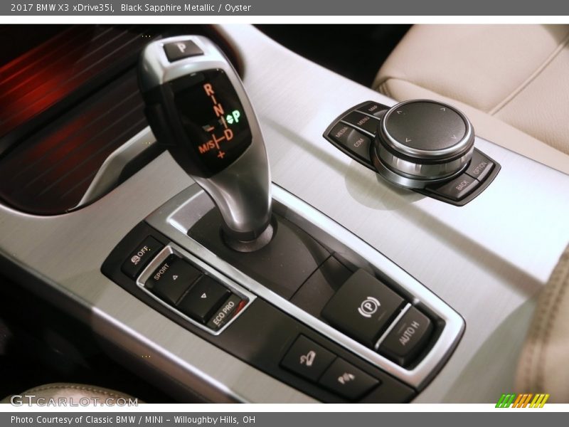 Black Sapphire Metallic / Oyster 2017 BMW X3 xDrive35i