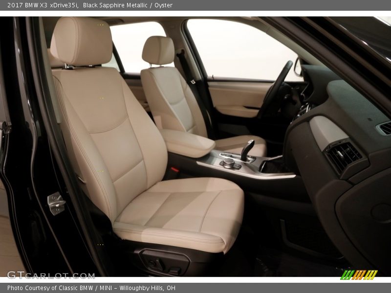 Black Sapphire Metallic / Oyster 2017 BMW X3 xDrive35i
