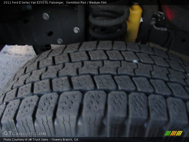 Vermillion Red / Medium Flint 2011 Ford E Series Van E350 XL Passenger