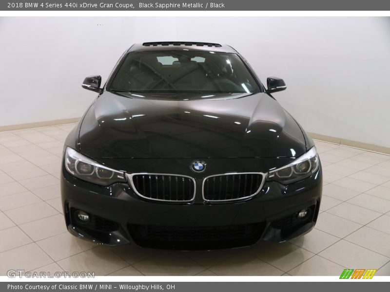 Black Sapphire Metallic / Black 2018 BMW 4 Series 440i xDrive Gran Coupe