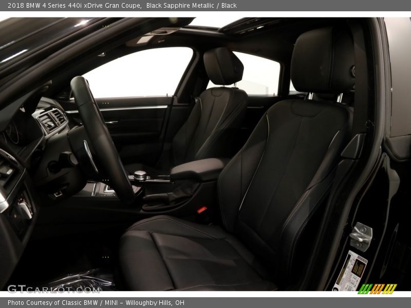Black Sapphire Metallic / Black 2018 BMW 4 Series 440i xDrive Gran Coupe
