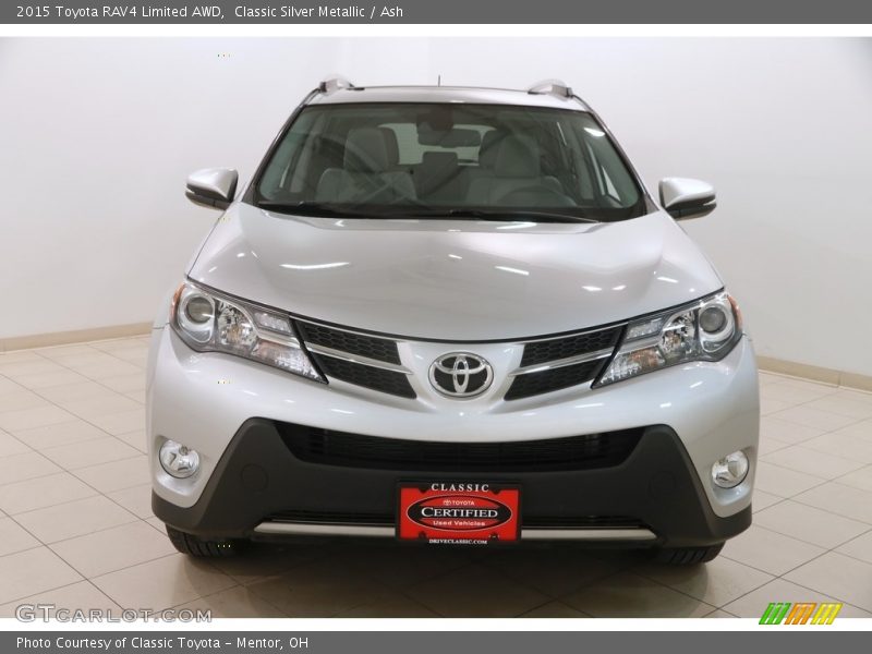 Classic Silver Metallic / Ash 2015 Toyota RAV4 Limited AWD