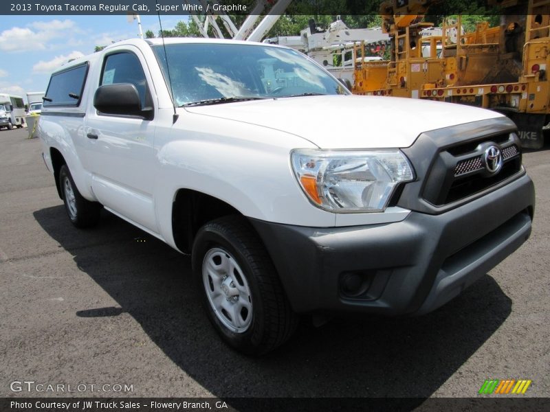 Super White / Graphite 2013 Toyota Tacoma Regular Cab