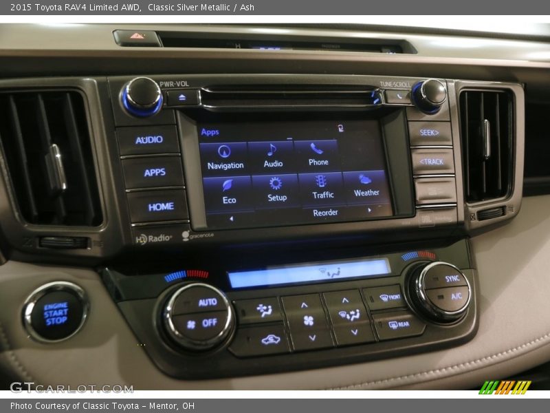 Classic Silver Metallic / Ash 2015 Toyota RAV4 Limited AWD