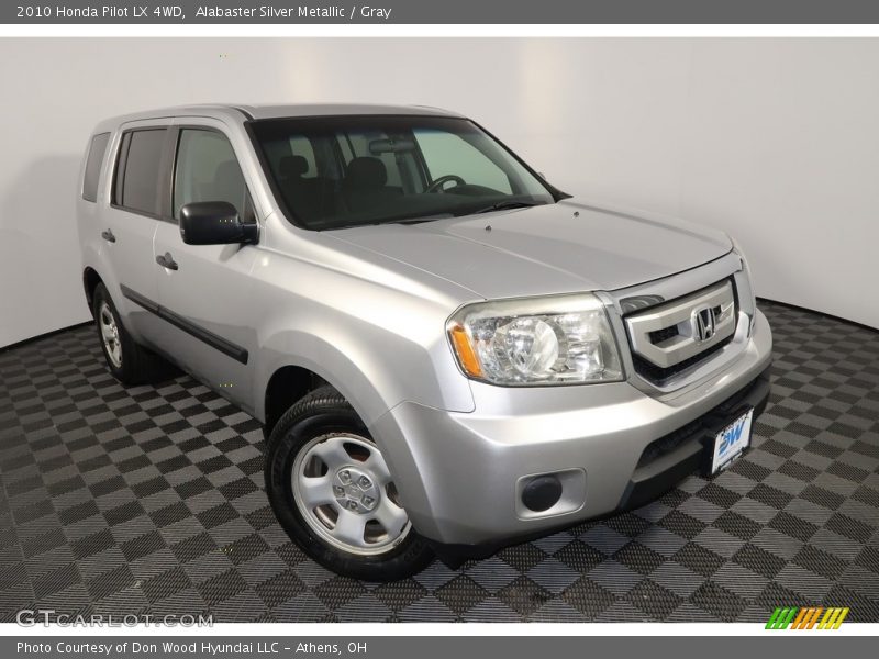 Alabaster Silver Metallic / Gray 2010 Honda Pilot LX 4WD