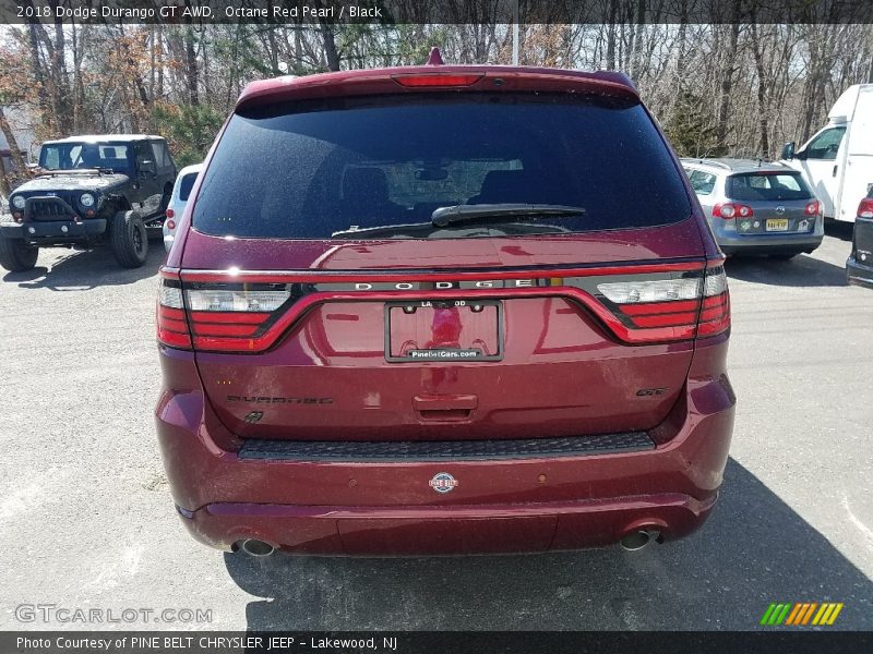 Octane Red Pearl / Black 2018 Dodge Durango GT AWD