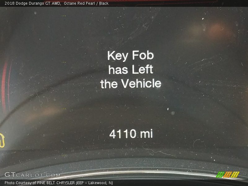 Octane Red Pearl / Black 2018 Dodge Durango GT AWD