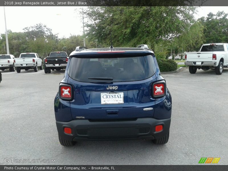 Jetset Blue / Black 2018 Jeep Renegade Latitude