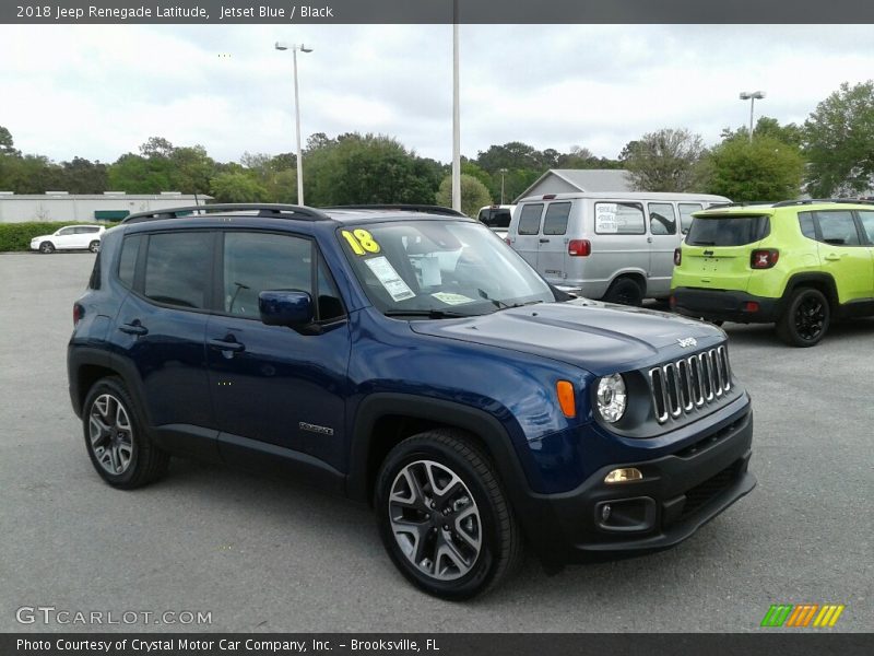 Jetset Blue / Black 2018 Jeep Renegade Latitude
