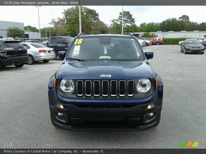 Jetset Blue / Black 2018 Jeep Renegade Latitude