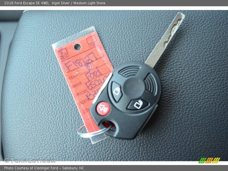 Ingot Silver / Medium Light Stone 2018 Ford Escape SE 4WD