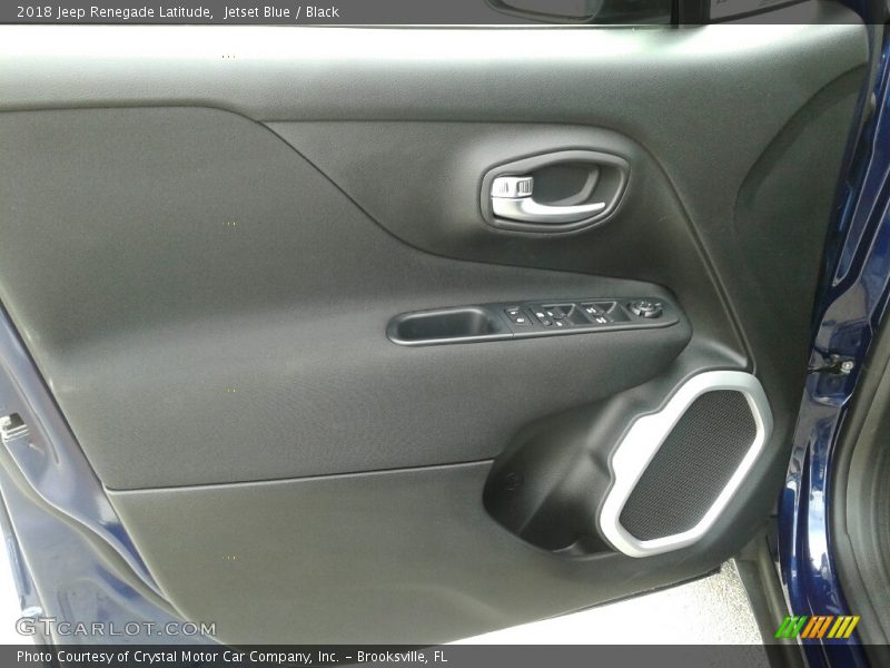 Jetset Blue / Black 2018 Jeep Renegade Latitude