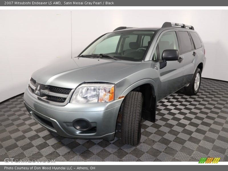 Satin Meisai Gray Pearl / Black 2007 Mitsubishi Endeavor LS AWD