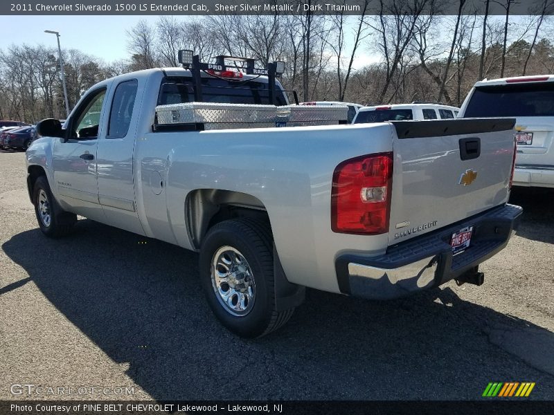 Sheer Silver Metallic / Dark Titanium 2011 Chevrolet Silverado 1500 LS Extended Cab