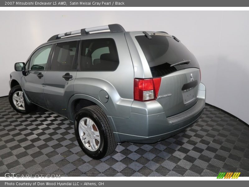 Satin Meisai Gray Pearl / Black 2007 Mitsubishi Endeavor LS AWD