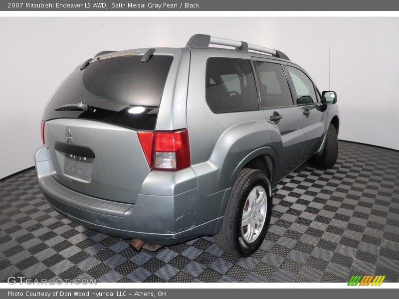 Satin Meisai Gray Pearl / Black 2007 Mitsubishi Endeavor LS AWD