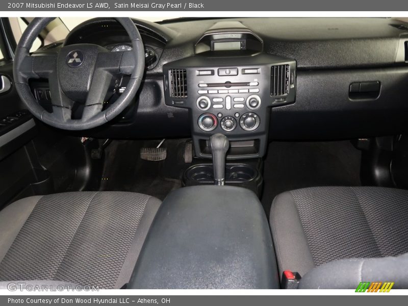 Satin Meisai Gray Pearl / Black 2007 Mitsubishi Endeavor LS AWD