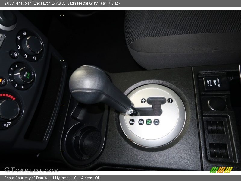 Satin Meisai Gray Pearl / Black 2007 Mitsubishi Endeavor LS AWD