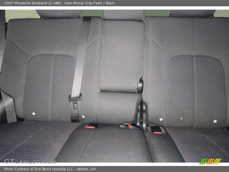 Satin Meisai Gray Pearl / Black 2007 Mitsubishi Endeavor LS AWD
