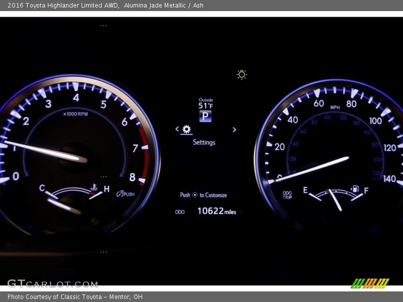 Alumina Jade Metallic / Ash 2016 Toyota Highlander Limited AWD