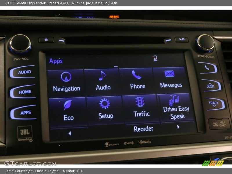 Alumina Jade Metallic / Ash 2016 Toyota Highlander Limited AWD