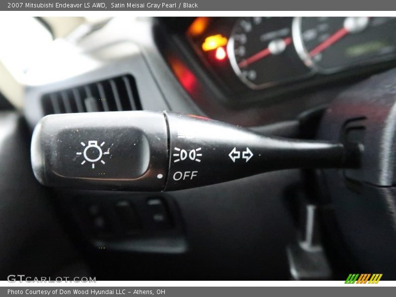 Satin Meisai Gray Pearl / Black 2007 Mitsubishi Endeavor LS AWD