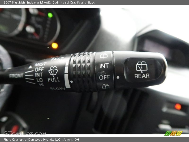 Satin Meisai Gray Pearl / Black 2007 Mitsubishi Endeavor LS AWD