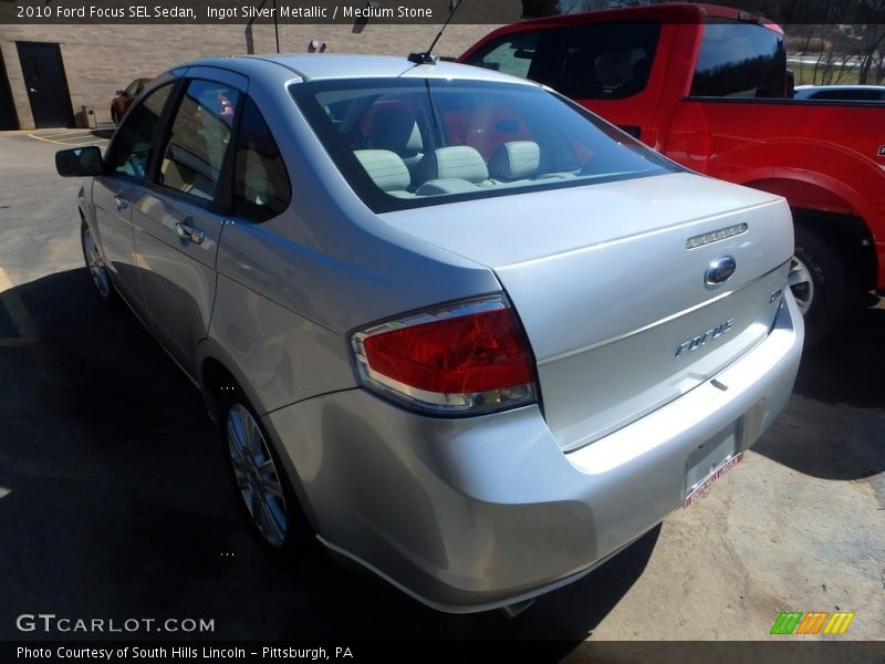 Ingot Silver Metallic / Medium Stone 2010 Ford Focus SEL Sedan