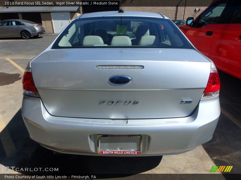 Ingot Silver Metallic / Medium Stone 2010 Ford Focus SEL Sedan
