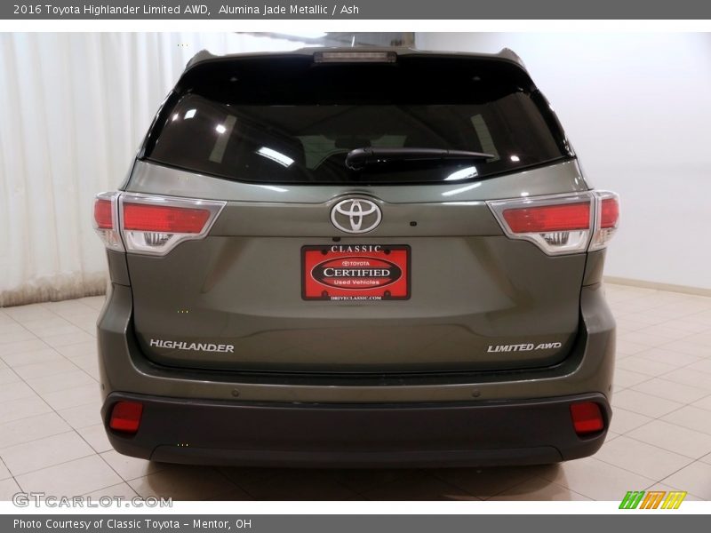 Alumina Jade Metallic / Ash 2016 Toyota Highlander Limited AWD
